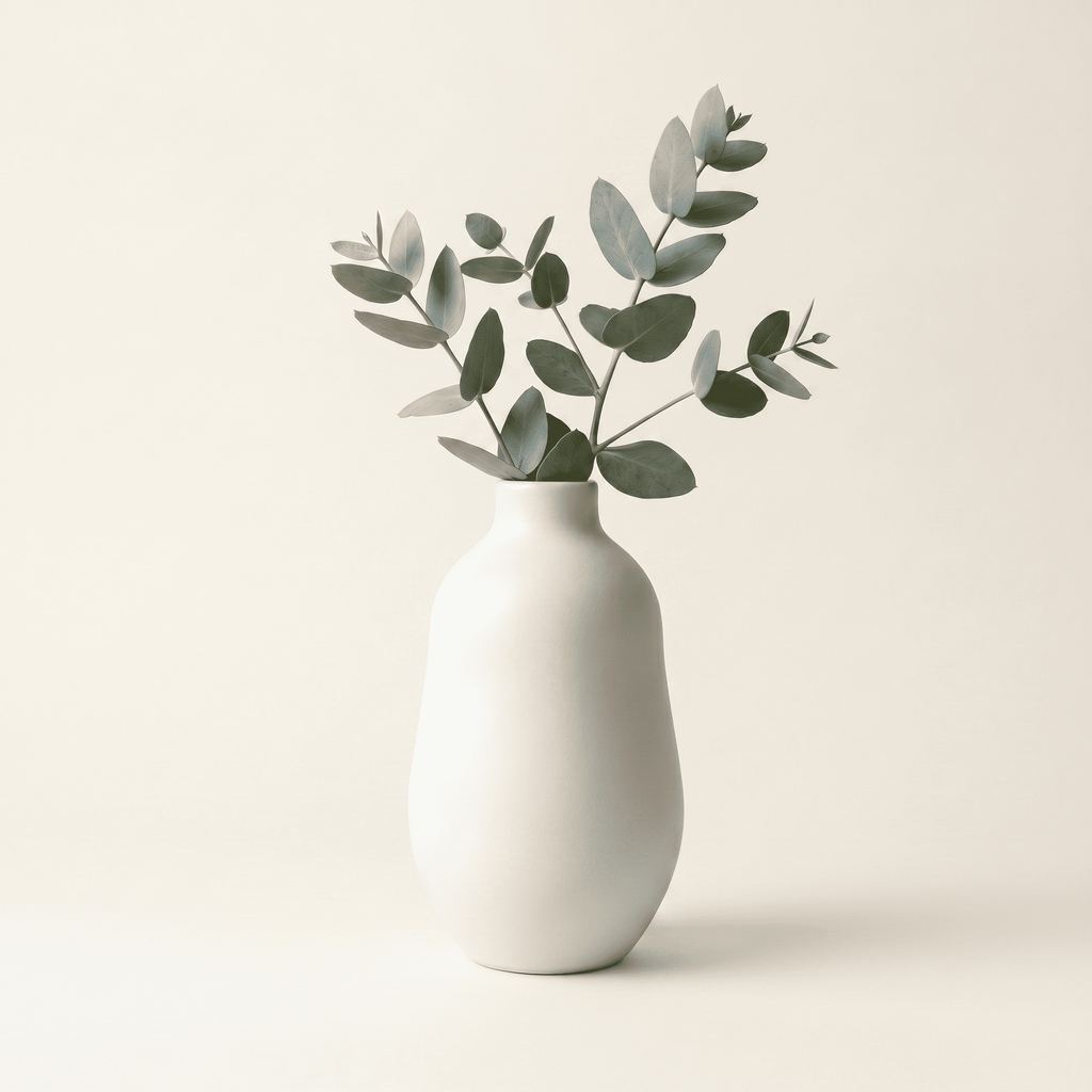 Handcrafted Ceramic Vase – Tall Cylinder, 22cm H × 14cm Ø