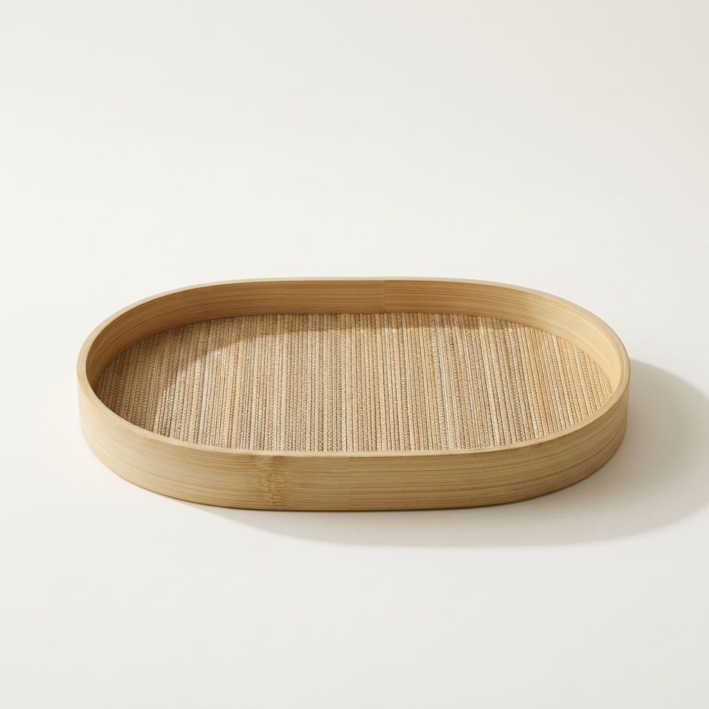 Woven Display Tray | Bamboo & Mendong